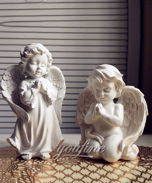 Статуэтка два ангел детей из мрамора в доме для декора