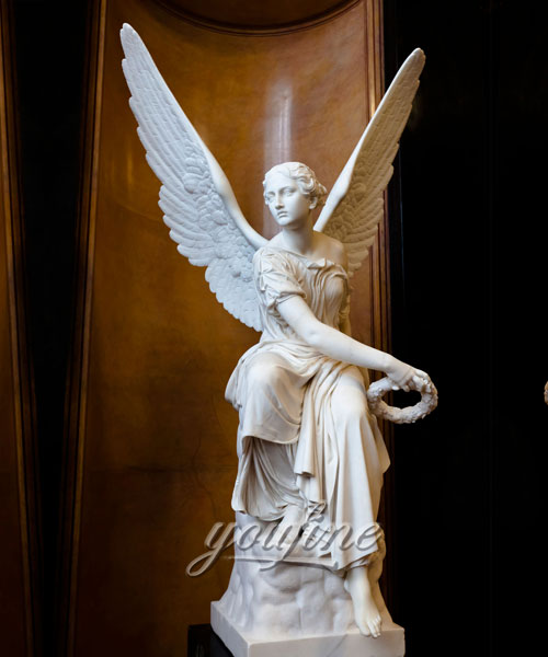 Статуя ангела хранителя из мрамора в искусстве